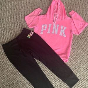 💕SOLD VS PINK Set Hoodie Joggers
